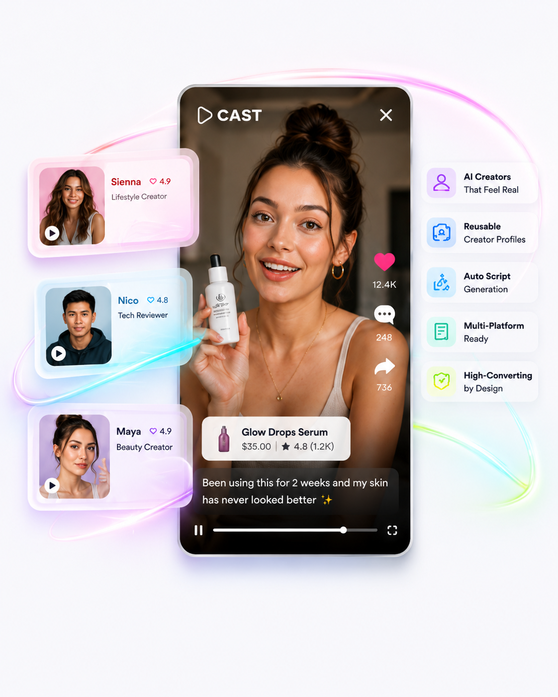 CAST product review generation preview